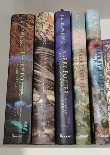 HARRY POTTER ILUSTRADO LIVRO 1 AO 5 (1 AO 4 USADO - 5 NOVO)