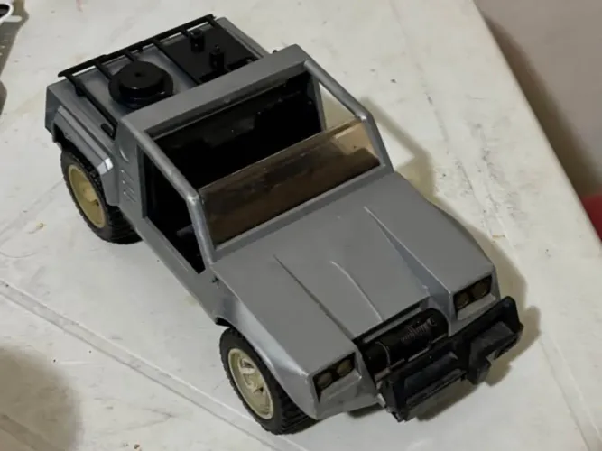 Carrinho Brinquedo Jeep Antigo Fricção Glasslite
