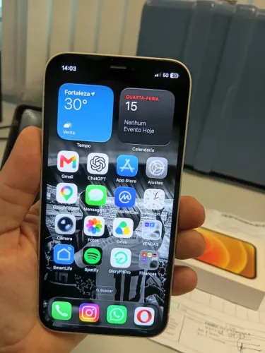 IPhone 12 64GB Carregador + Nota
