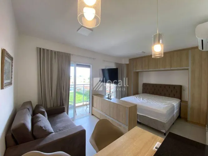 Apartamento com 1 quarto para alugar, 51 m² por R$ 2.741/mês - Duo Jk - Jardim Tarraf II -