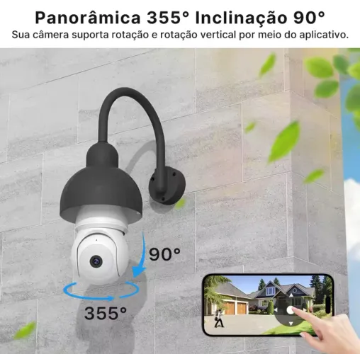 Câmera Wi-Fi com comunicação de áudio 