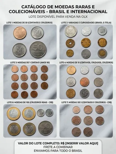 Moedas Antigas - A combinar valores