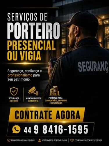 Porteiro profissional ou vigia noturno 