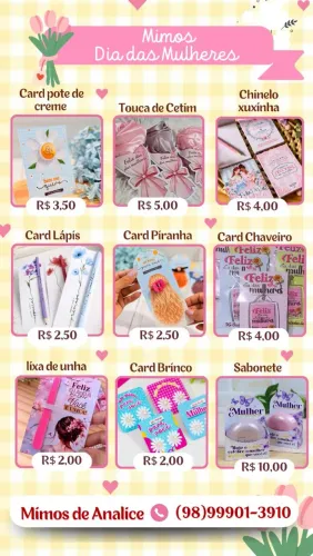 Mimos dia das Mulheres 