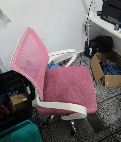 Cadeira Escritório duas unidades rosa