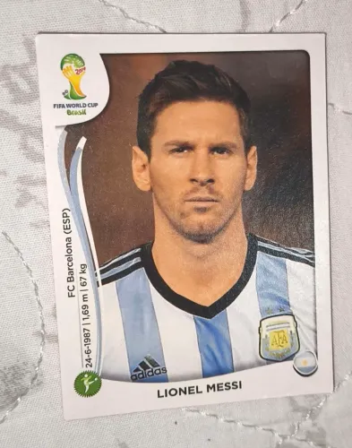 Figurinhas Messi e Cristiano Ronaldo Copa 2014