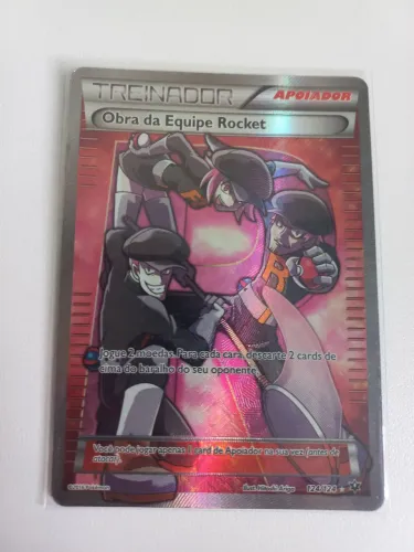 Carta pokemon obra da equipe rocket