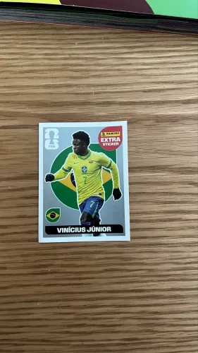 figurinha extra vini jr prata