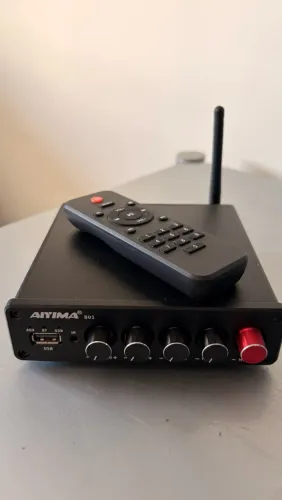 Amplificador & Bluetooth com saída para subwoofer
