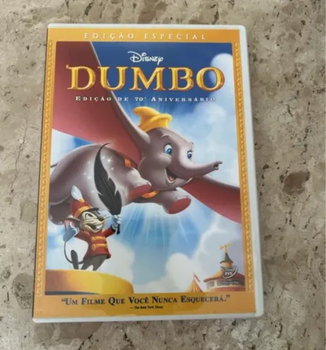 dvd original dumbo de 70ª aniversário, em excelente estado.
