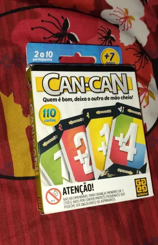 Jogo de Cartas Can-Can Grow Completo na Caixa com Manual (Tipo UNO)!