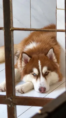 Husky siberiano para cruzar