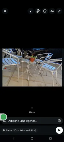 Conjunto de cadeira terraço 