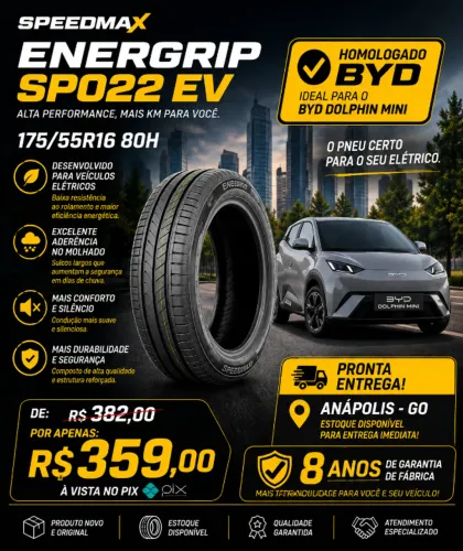 Pneu Speedmax Energrip EV 175/55R16 80H | Homologado BYD