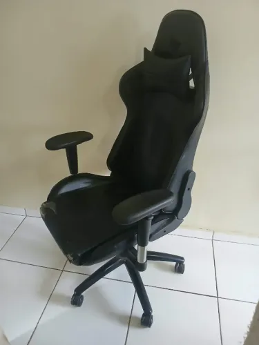 Cadeira Gamer Escritório Reclinável Ergonômica Giratória com Rodinhas