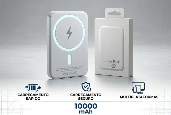 CARREGADOR POR INDUÇAO MAGSAFE PORTATIL