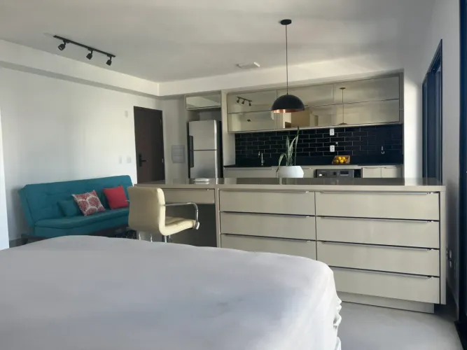 Flat 38m2 mobiliado uma suíte no Setor Bueno Goiânia-Go