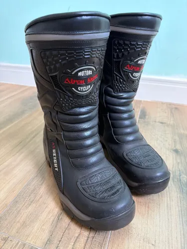 Bota de moto impermeável 41 Atron Shoes masculina 