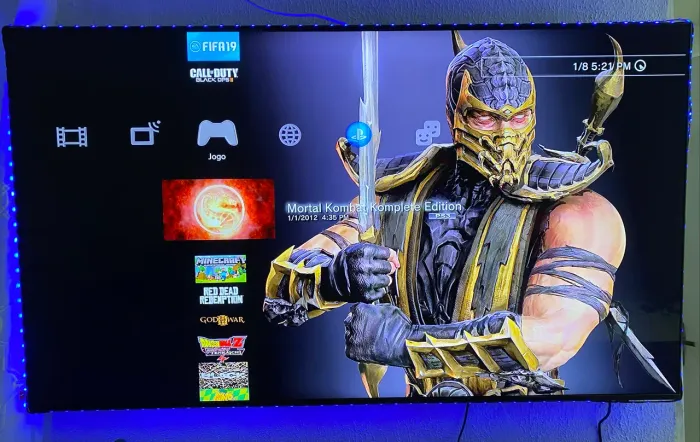 PS3 com 401 jogos (Entrega Grátis)