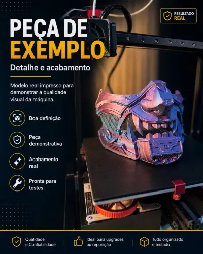 Impressora 3D Creality Ender 3 com upgrades + acessórios pronta para uso