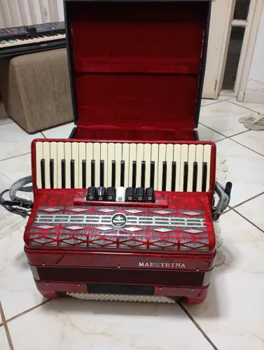 Acordeon 120 baixos super nova com nota fiscal 