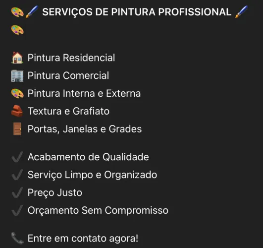 Serviço de pintura