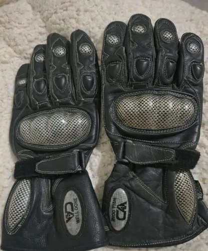 Luva Motociclista Carbono Moto Couro