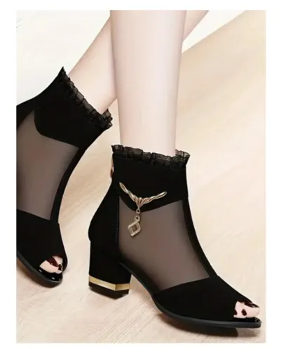 SANDALIA MALHA SALTO 5,3CM