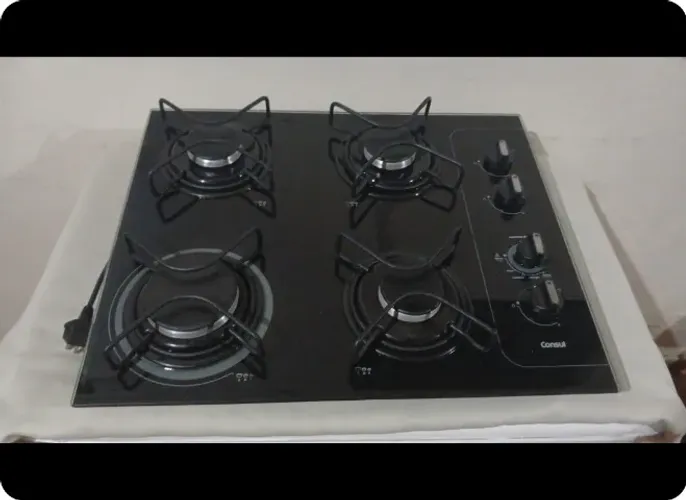 Fogão Cooktop 4 bocas Consul, acendedor automático e a gas. 