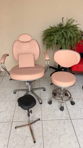 Conjunto de cadeiras para salão de beleza