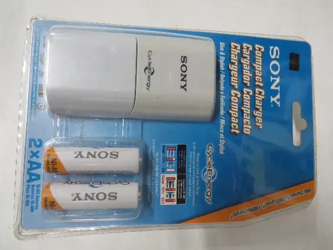 carregador + pilhas recarregavel sony original