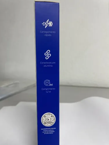 Cabo Lighting - carregamento rápido - 2.4A - 12W - 1,2m para IPHONE, IPAD e IPOD.