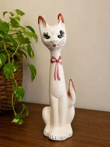 GATO VINTAGE DECORATIVO 