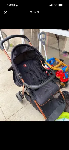 Carrinho e bebê conforto burigotto