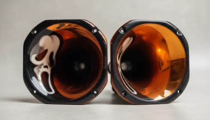 Par Bicos Corneta Grafitado Laranja Metálico Pânico | Raro