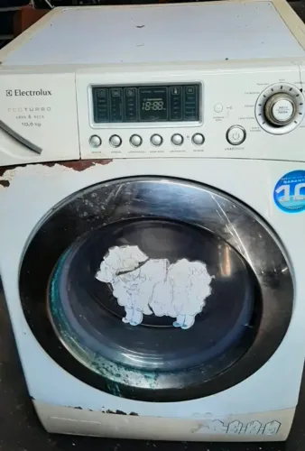 Vendo máquina lava e seca Electrolux 10,5 kgs no estado liga e da um erro