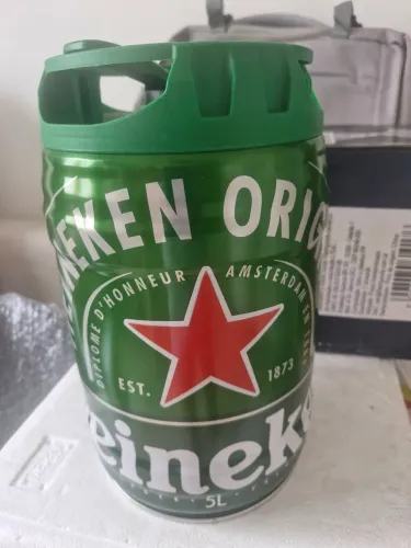 Barril de cerveja Heineken 5L vazio Artesanato decoração ( usado)