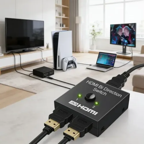 Switch Hdmi 2x1 Bidirecional 4k Divisor Hdmi