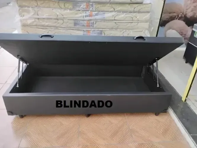 É Box Bau Solteiro Blindado, Aqui o Frete é Grátis com Preço de Fábrica, Cartão 12x!