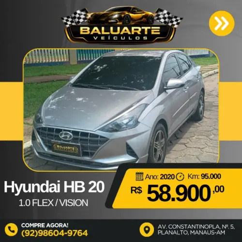 Hyundai HB20S Vision 1.0 Flex 12V MEC 2020
