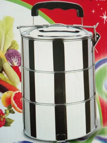 Jogo conjunto 3 marmita Inox oferta aproveite nova mas esta a tempo guardada valor do cj