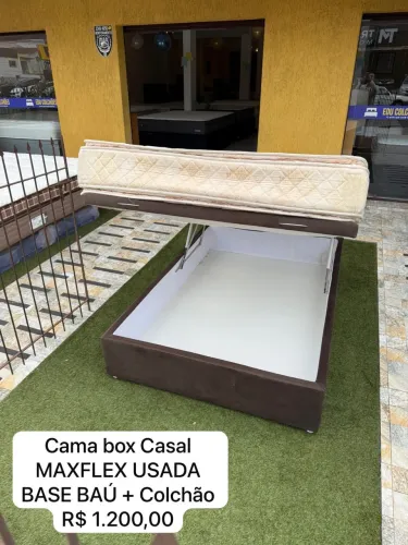 Cama de casal MAXFLEX USADA - ENTREGAMOS