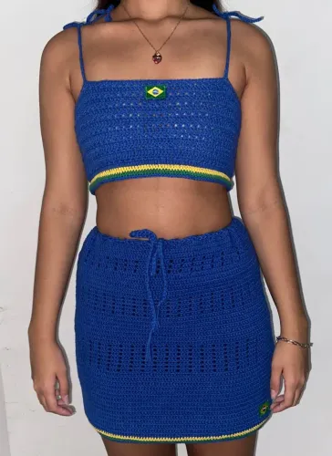 Cropped para vc arrasar na copa do Mundo e torcer com estilo