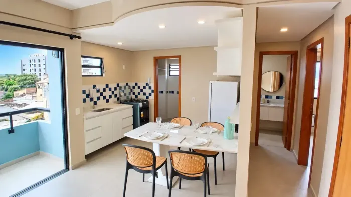 APARTAMENTO MOBILIADO PONTAL - TUDO INCLUSO.