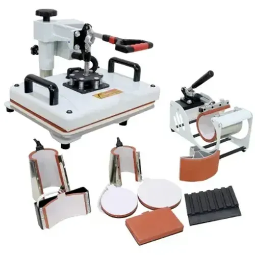 Prensa Térmica Sublimação 8 em 1 Plana Camiseta Caneca Boné Prato - 220v - Nagano