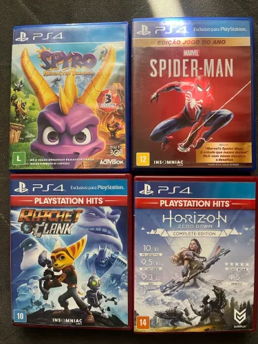 4 Jogos mídia física ps4 