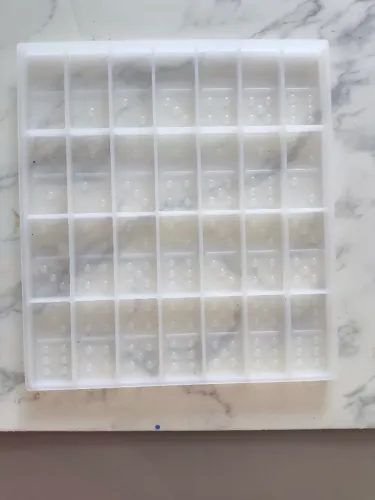 Molde de silicone Dominó