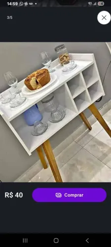 Lindas mesinhas de canto e aparador fabricação própria entrega toda Aracaju