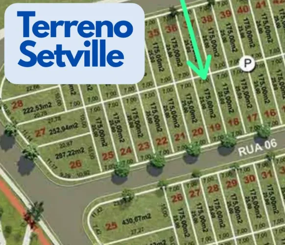 Terreno plano 175 m² no SetVille - pronto para construir