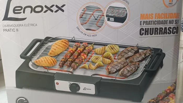 Churrasqueira elétrica Lenoxx 127v. Aceito oferta